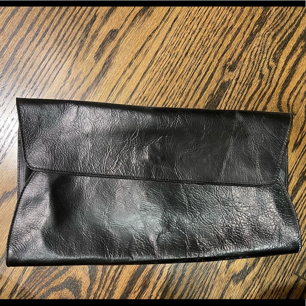 Black Leather Marni Clutch